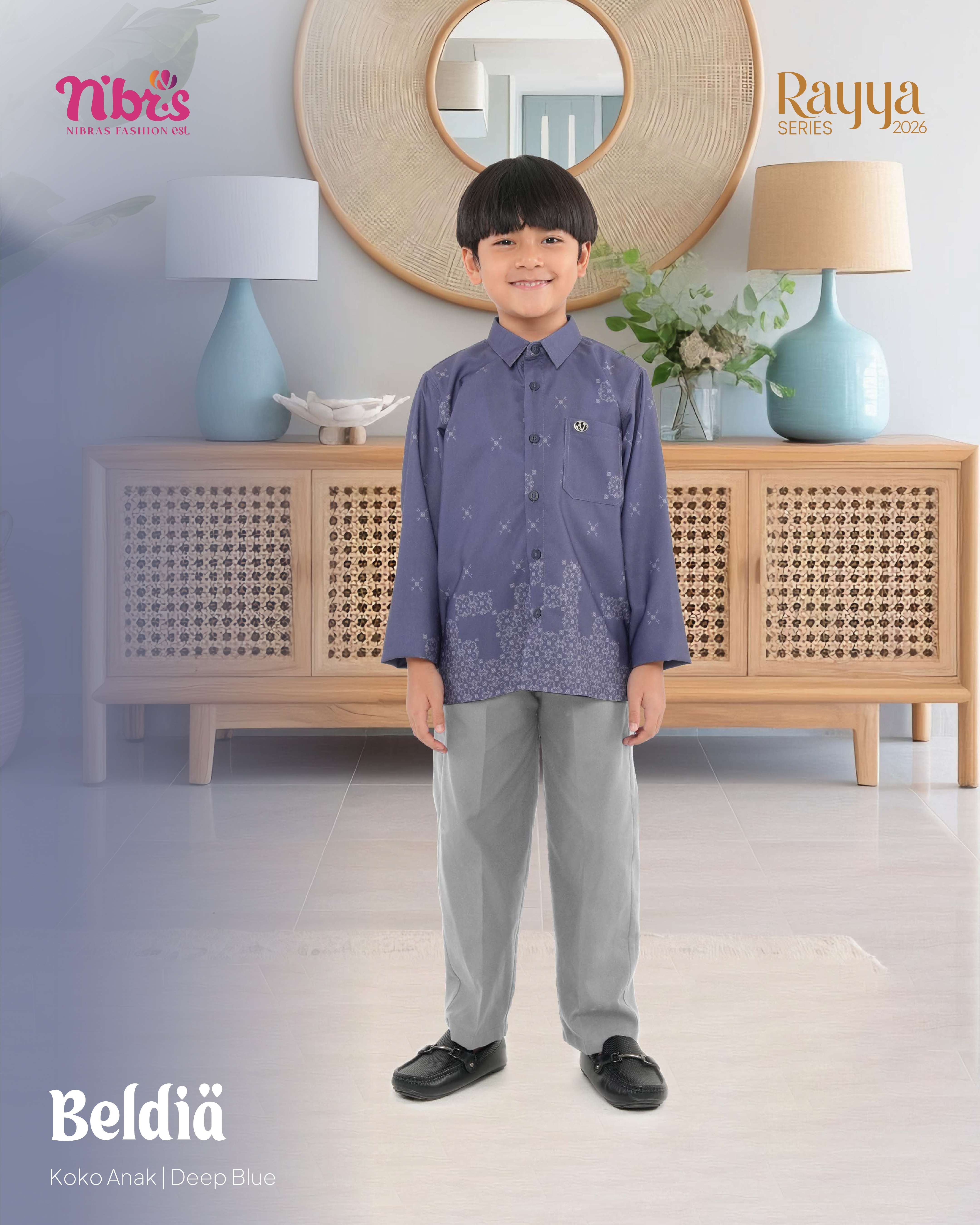 NIBRAS BELDIA KOKO ANAK PANJANG DEEP BLUE