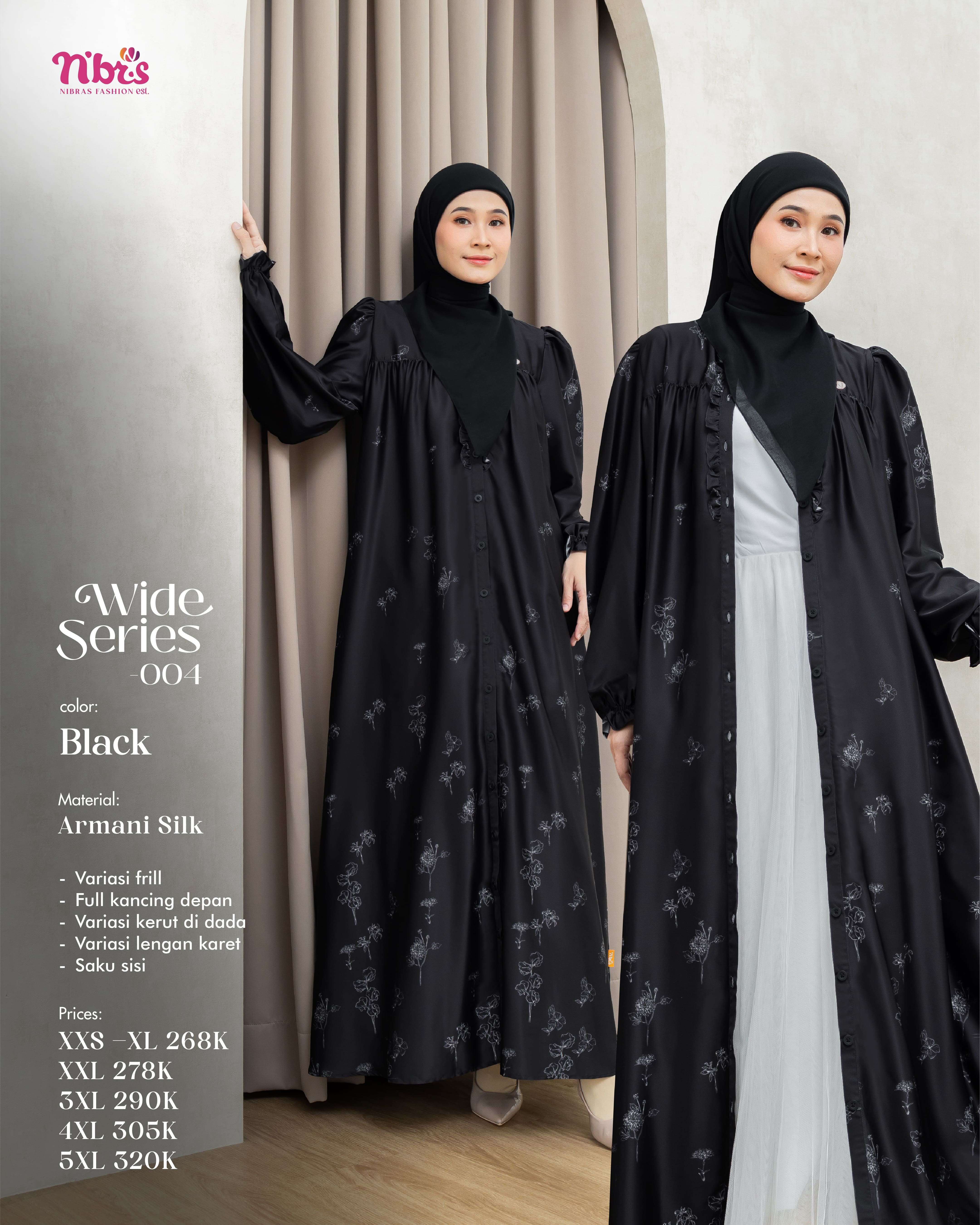 NIBRAS WIDE SERIES 004 BLACK GRADE B